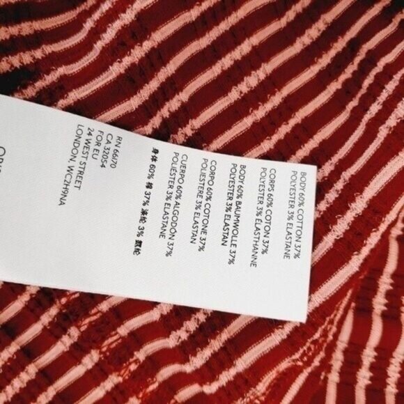 ANTHROPOLOGIE Hannah Striped V-Neck 3/4 Sleeve Top Sz XS - Picture 11 of 11